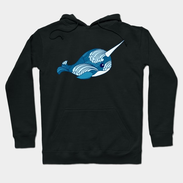 Narwhale Hoodie by wildmagnolia